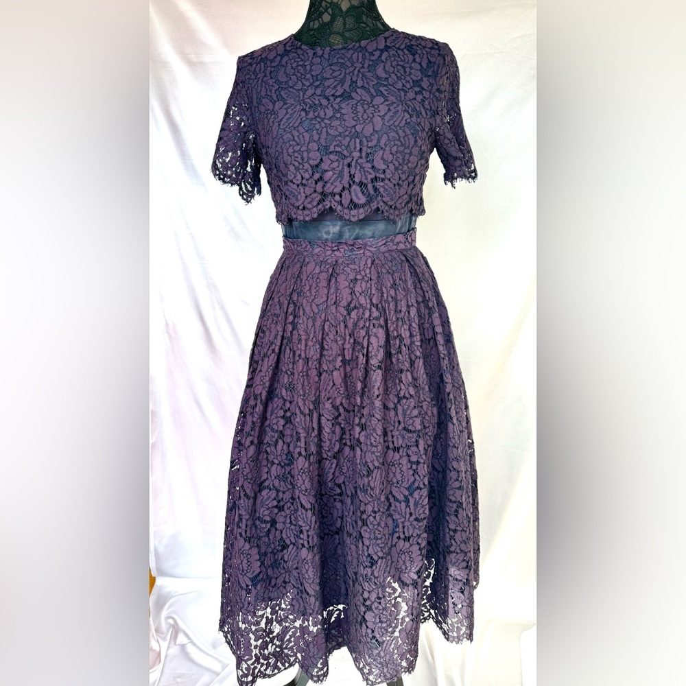 Elegant Purple Lace Dress. Made by ASOS.